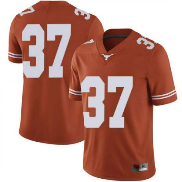 Mens Texas Longhorns #37 Chase Moore Limited Stitched Jersey Orange